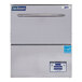 A close up of a Jackson DishStar glasswasher with a blue label.