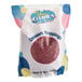 A white bag of Yum Crumbs Red Velvet Crumb Topping with a circle in the middle of the label.