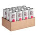 A cardboard box with 12 Wild Bill's Ring Pop Strawberry Soda cans.