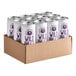 A group of Wild Bill's Craft Beverage Co. Grape Soda cans in a cardboard box.