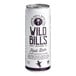 A white Wild Bill's Root Beer can with black text.