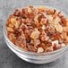 A bowl of Roses Amber Rock Candy Crystals.