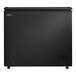 A black rectangular Danby chest freezer with a handle.