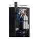 A Danby beer dispenser with a silver and black exterior.
