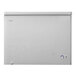 A white Danby chest freezer.