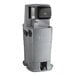 A grey Lavex water dispenser with black lid.