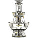 Apex 4003-04-GT Princess 5 Gallon 3 Tier SS Beverage Fountain with Gold Bow Tie Trim & Waterfall Set