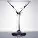 A Libbey Vina martini glass with a stem and clear glass.
