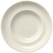 A Libbey Porcelana cream white pasta bowl with a circular rim.