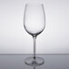 A Reserve by Libbey Renaissance wine glass on a reflective surface.