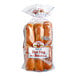 A package of Turano plain hot dog buns containing 12 buns.