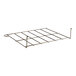 A metal grid rack for Lancaster Table & Seating Golden Vein Church Chairs.