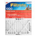 A white and blue box of 3M Filtrete air filters.