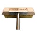 A Wood Stone natural fiber T-style brush with a wooden handle.