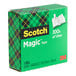 A green box of 12 Scotch Magic transparent tape rolls with black and yellow text.