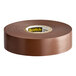 A roll of 3M Scotch brown vinyl electrical tape.