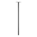 A black pole with a square metal post.