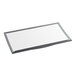 The top glass lid for an Avantco DFC6-HCL on a white board with a black frame.