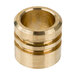 A brass T&S swivel faucet piece.