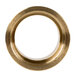 A close-up of a brass ring.