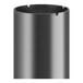 A black steel cylindrical table base column.