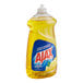 A bottle of Ajax Ultra Lemon Scent dish detergent on a kitchen counter.