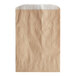 A customizable brown kraft paper bag with white edges.