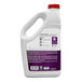 A white bottle of Hoover Oxy Pet Carpet Cleaning Formula with a purple label. The bottle holds a gallon of liquid.