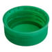 A dark green plastic tamper-evident cap.