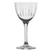 A clear Reserve by Libbey Renewal Nick and Nora glass with a curved stem.