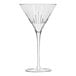 A clear Libbey martini glass with a thin stem.