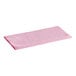 A Lavex pink microfiber cloth on a white background.