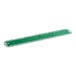 A green Lavex microfiber dust mop pad with a hole in the middle.