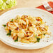 A plate of food with fresh turnips, garlic, and parsley.