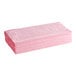 A stack of red Lavex microfiber cloths.