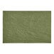 A rectangular green tissue paper sheet with a rough texture.