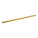 An Ettore Master brass squeegee channel with a yellow rubber blade attached.