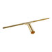 An Ettore Master 14" brass squeegee with a brass handle.