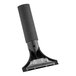 A stainless steel Ettore Ledge-Eze squeegee handle with a black foam grip.