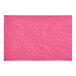 A pink satin tissue paper sheet with a white border.