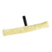 An Ettore Golden Glove window washer with a yellow microfiber sleeve and black handle.