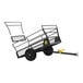 A black and yellow heavy-duty steel Gorilla ATV trailer.