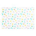 White SatinWrap tissue paper with colorful baby prints including stars and shells.