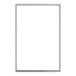 A white rectangular inner door gasket with a silver rectangular frame.