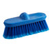 A blue Lavex floor / vehicle scrub brush with a long handle.