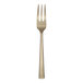 A Reserve by Libbey fish fork with a gold handle.