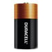 A black and gold Duracell Coppertop battery package with white text.