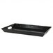 10 Strawberry Street GATR-BLKREC 18 inch x 12 inch Black Rectangular Gator Room Service Tray with Handles