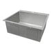 A Ruvati stainless steel drop-in sink with two compartments.