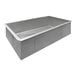 A Ruvati stainless steel undermount sink with a drain.
